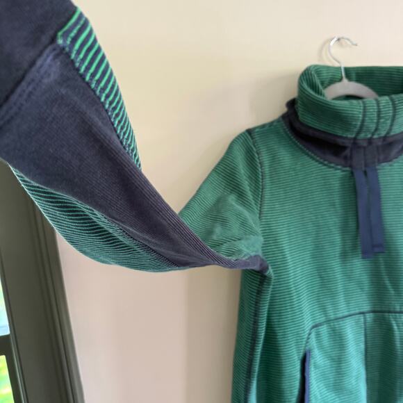 Lululemon Avenue Pullover Sweatshirt SZ 8 Hyper Strip Cozy Funnel Neck Cotton - Picture 5 of 9